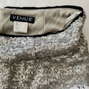 Venus Silver sequin pencil midi skirt, size 4